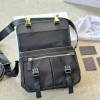 PRADA RE NYLON AND SAFFIANO LEATHER SHOULDER BAG