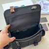 PRADA RE NYLON AND SAFFIANO LEATHER SHOULDER BAG