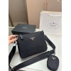 PRADA SAFFIANO-LEATHER SHOULDER BAG