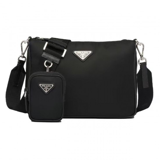 PRADA SAFFIANO-LEATHER SHOULDER BAG