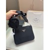 PRADA SAFFIANO-LEATHER SHOULDER BAG