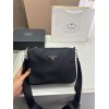 PRADA SAFFIANO-LEATHER SHOULDER BAG