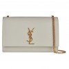 YSL KATE MEDIUM IN GRAIN DE POUDRE EMBOSSED LEATHER SHOULDER BAG