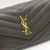 YSL SAINT LAURENT EMBOSSED LEATHER SHOULDER BAG