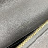 YSL SAINT LAURENT EMBOSSED LEATHER SHOULDER BAG