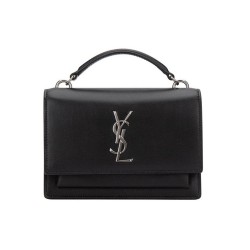 YSL SUNSET CHAIN WALLET IN SMOOTH LEATHER SHOULDER BAG