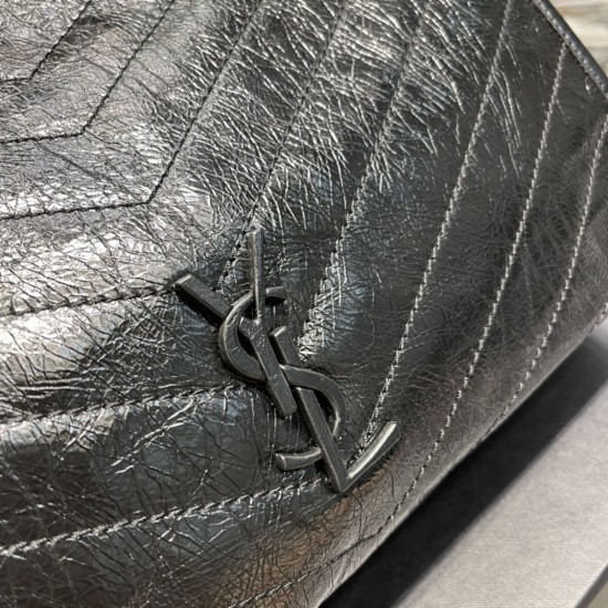 YSL NIKI SHOPPING IN VINTAGE LEATHER SHOULDER BAG