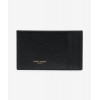 YSL UPTOWN CHAIN WALLET IN GRAIN DE POUDRE EMBOSSED LEATHER SHOULDER BAG