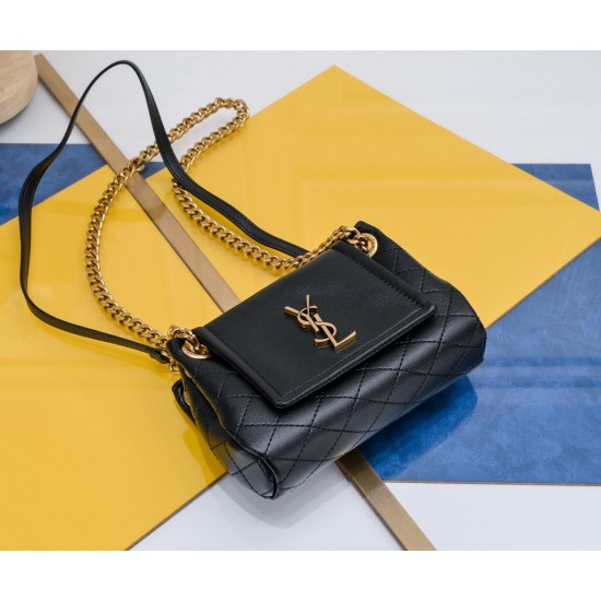 YSL MINI NOLITA IN LAMBSKIN SHOULDER BAG