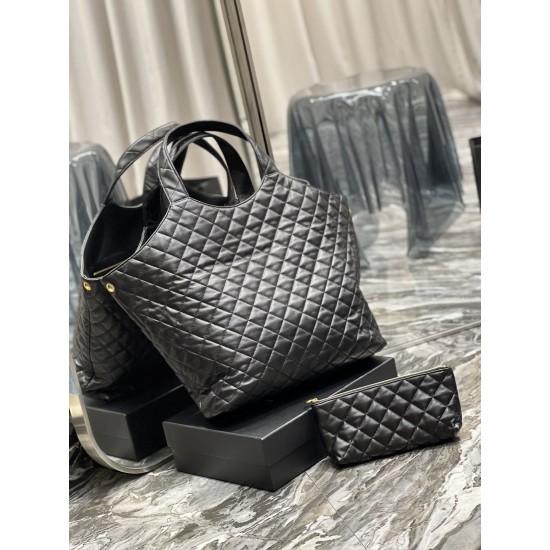 YSL ICARE MAXI SHOPPING BAG IN QUILTED LAMBSKIN SHOULDER BAG