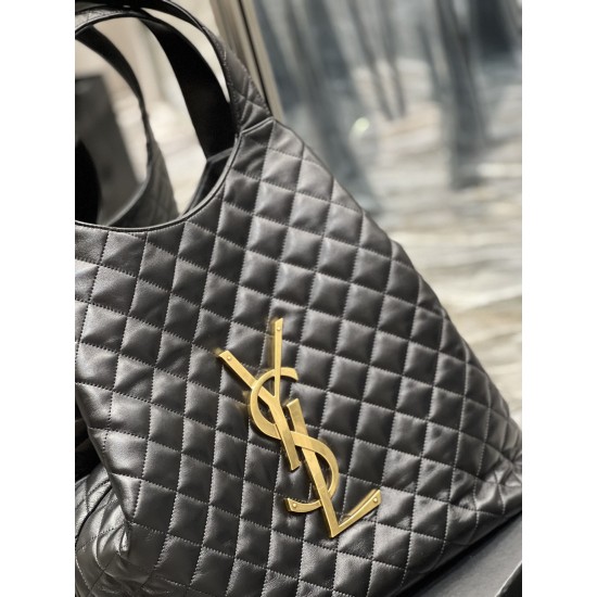 YSL ICARE MAXI SHOPPING BAG IN QUILTED LAMBSKIN SHOULDER BAG