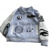 LV Paris Embroidery Varsity Jacket