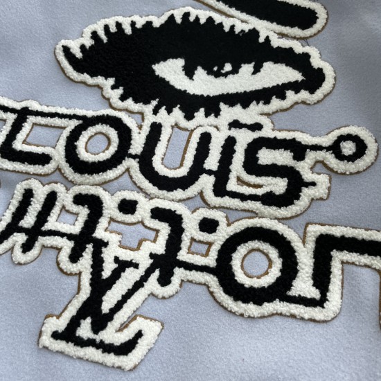 LV Paris Embroidery Varsity Jacket