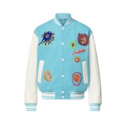 LV x Yayoi Kusama Varsity Jacket