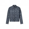 LV Denim Jacket Monogram Pointilism Pattern