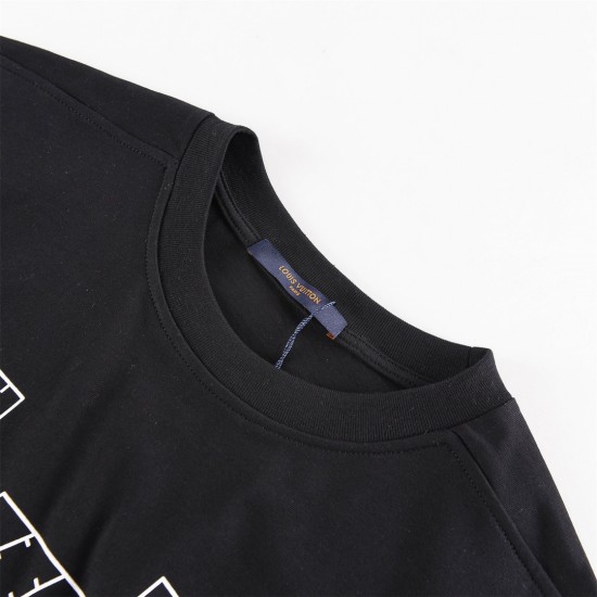 LV x NBA lettered half-sleeve shirt