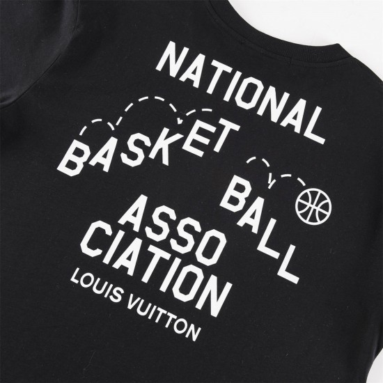 LV x NBA lettered half-sleeve shirt