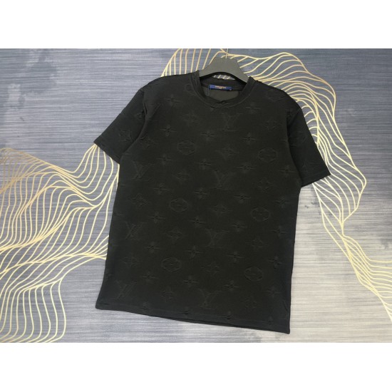 LV dark pattern jacquard shirt