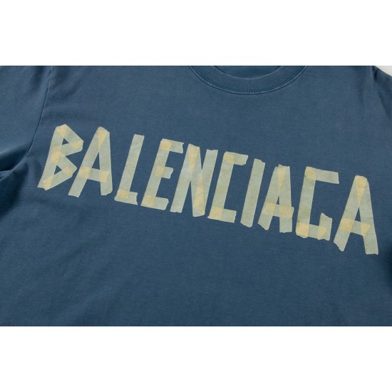 Balenciaga Washed Frayed T-Shirt