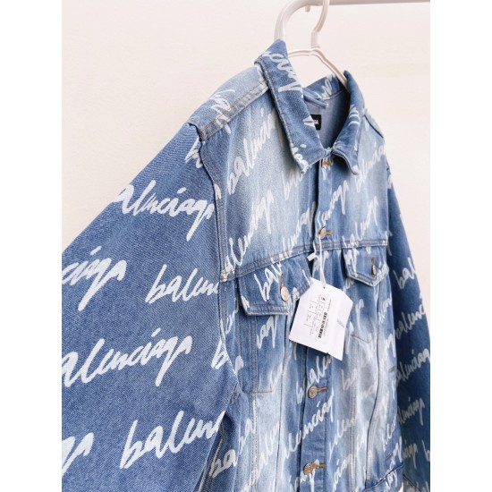 Balenciaga Washed Denim Jacket