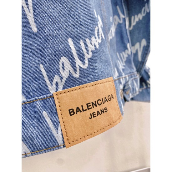 Balenciaga Washed Denim Jacket