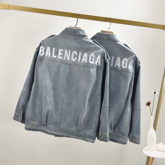 Balenciaga Embroidered Denim Jacket