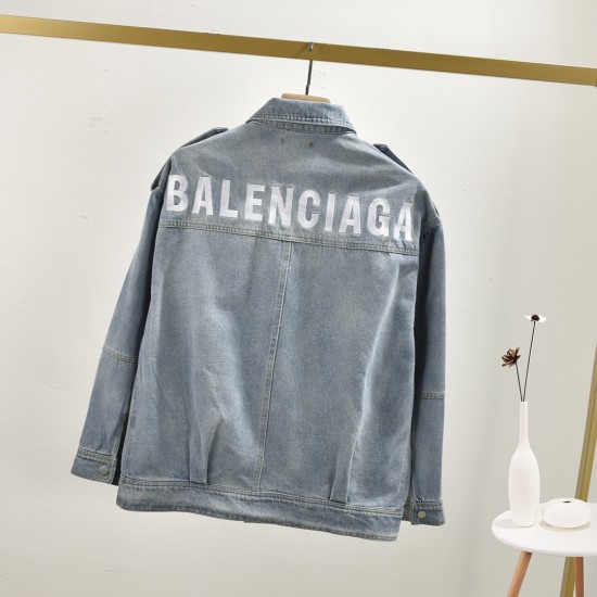 Balenciaga Embroidered Denim Jacket