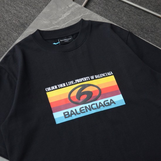 Balenciaga Letter Print Logo Short-Sleeved T-Shirt