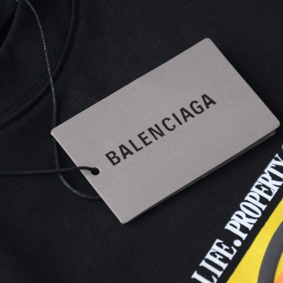 Balenciaga Letter Print Logo Short-Sleeved T-Shirt