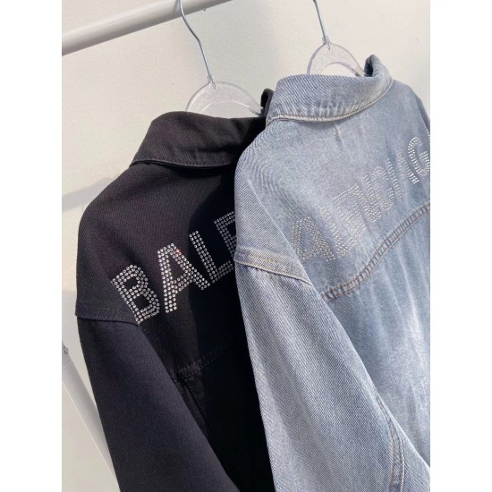 Balenciaga X Swarovski Denim Jacket