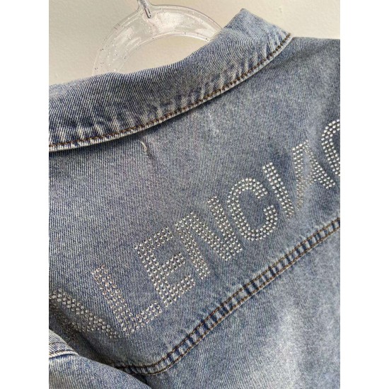 Balenciaga X Swarovski Denim Jacket