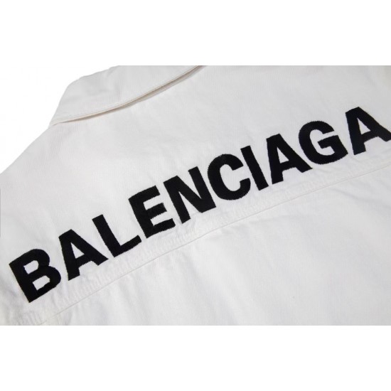 Balenciaga Logo Denim Jacket