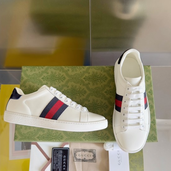 GUCCI Men's Ace Leather Sneakers