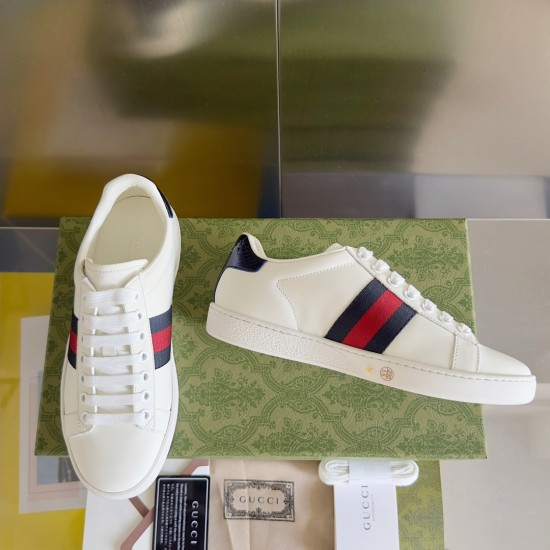 GUCCI Men's Ace Leather Sneakers