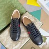 GUCCI ACE Sneaker Black Leather With Bee