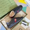 GUCCI ACE Sneaker Black Leather With Bee