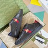 GUCCI ACE Sneaker Black Leather With Bee