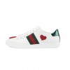 GUCCI ACE EMBROIDERED Hearts Sneaker