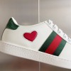 GUCCI ACE EMBROIDERED Hearts Sneaker