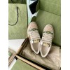 GUCCI Butter Leather Women's Green Heel Screener Sneaker