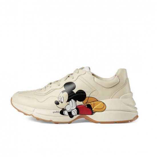 Mickymouse X Gucci Rhyton Men's Sneakers Beige