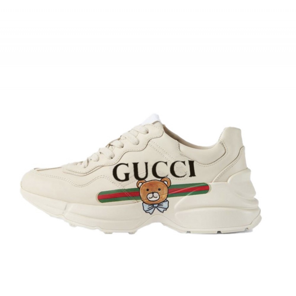 GUCCI x EXO Kai Rhyton Teddy Bear Leather Sneaker