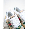 GUCCI Screener sneaker with Web in beige leather